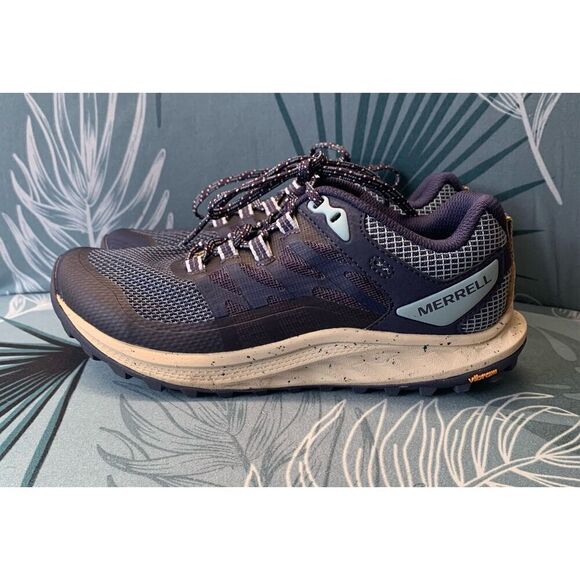 NWOT Merrell Antora 3 BLUE run hike SNEAKER GYM SHOES sz 6.5 - Picture 1 of 7